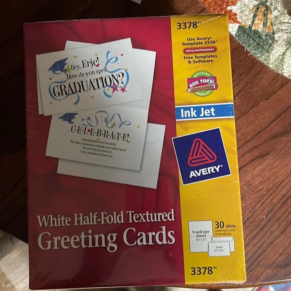 4 boxes Avery greeting cards- price for all